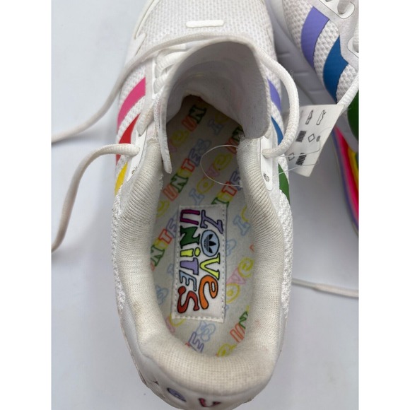 Adidas‎ ZX 1K Boost Pride Colors Sneakers, New. Sz 8 - Picture 10 of 13